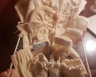 Vintage hand crochet/knitting
Baby items