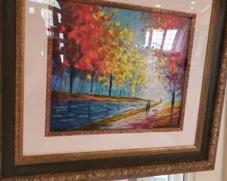 Artist, Ilyayev Slava,.serigraph in color. Artist proofs. "Colorful pathway "