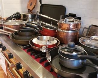 Cuisinart copper bottom pots & pans
