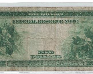 https://www.agesagoestatesales.com/product/lrm8366-us-5-1914-federal-reserve-large-note-new-york-fr851a-w6l/147	LRM8366 US $5 1914 Federal Reserve Large Note New York FR851A W6L			 $220.00 
