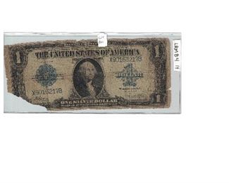 https://www.agesagoestatesales.com/product/lrm8414-us-one-1923-horse-blank-large-note-fr237-speelman-white/151	LRM8414 US One 1923 Horse Blank Large Note FR237 Speelman / White			 $20.00 
