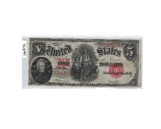 https://www.agesagoestatesales.com/product/lrm8421-us-1-1917-legal-tender-large-note-speelman-white-fr-91/84	LRM8421 US $1 1917 Legal Tender Large Note Speelman / White FR.91			 $308.00 
