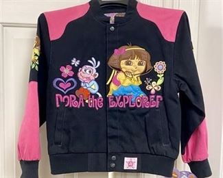 Lot 137
New Dora the Explorer Pink and Black Jacket - Size 7-9/Medium