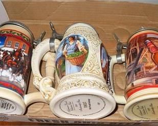 Lot 135
(3) Budweiser Steins