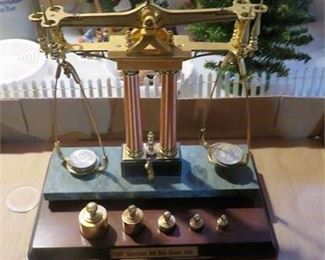Lot 144
150th Anniversary Gold Rush Balance Scale