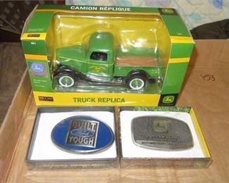 Lot 153
SpecCast John Deere Truck and Belt Buckles