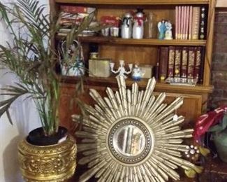Two Gold Tone Heavy Duty Plant Stands / Books / Mirror / All MUST go!