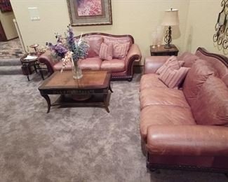 elegant furniture looks amazing- picture doesn't do it justice because of all the natural light in this room