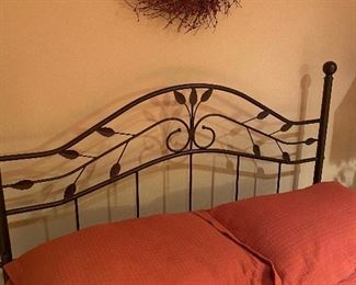 Queen SleepAire mattress set and an iron headboard great condition $110. Headboard is 61"w x 49"h.  