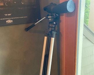 Bushnell Spacemaster 15-45x60 spotter scope and tripod. $140  perfect for birding