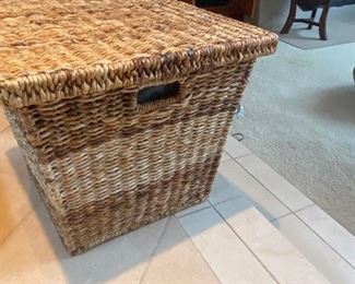 lidded basket for sale in person shopping Friday and Saturday