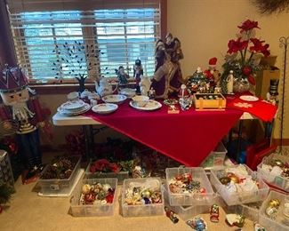 Holiday decor for sale in person shopping days only.