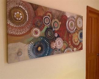 Abstract giclee. 54"w x 29"h $80