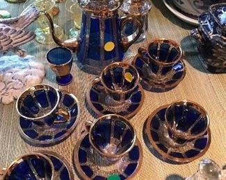 Vintage Glass tea set $60