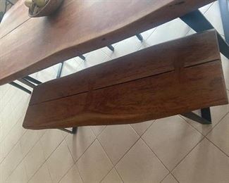 close up of the bench