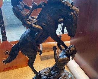 "Change of Pace" Burl Jones sculpture $790.  26.5"h