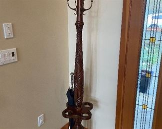 70" high coat hat and umbrella stand  $98