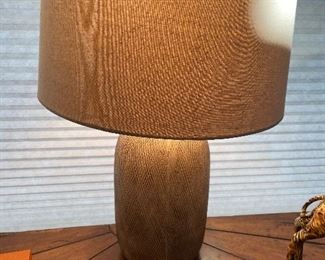 Pottery based lamp for sale 24"h $110
