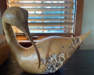 Vaughn Burlingham signed carved bird $480