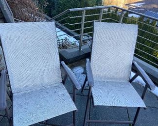 Pair of folding outdoor chairs $16 for the pair
