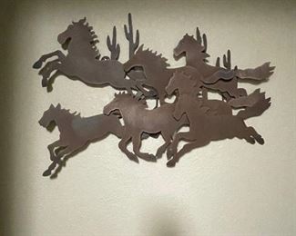 metal horses