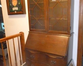 Vintage drop-front secretary