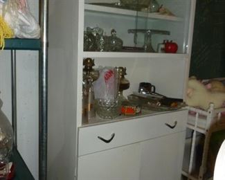 White metal cabinet