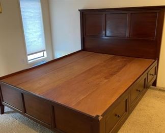 Queen Bed Frame with Storage, Bedroom Set  