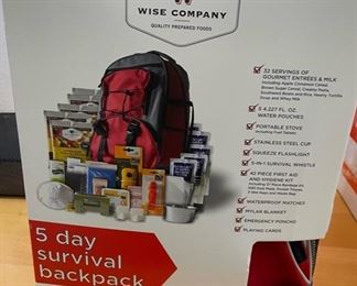 Wise Company 5 day Survival Backpack in Box 