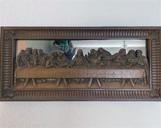 Last Supper mirrored wall hanging
