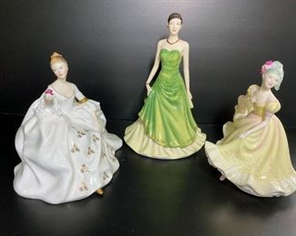Royal Doulton Figurines - "My Love", "Happy Birthday 2007", and "Ninette"