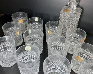 Hofbauer crystal decanter and glass set (12)