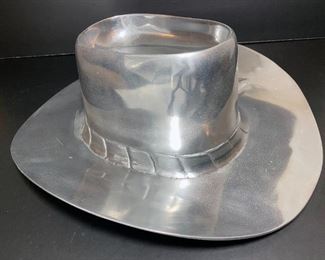 Pewter Cowboy Hat Chip and Dip