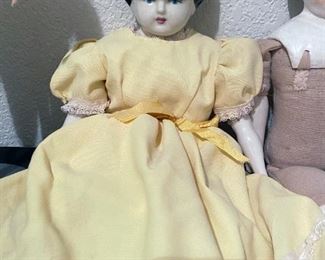 Antique Hertwig German China Doll