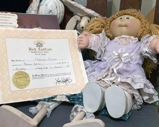 Vintage Cabbage Patch Doll with Adoption Papers