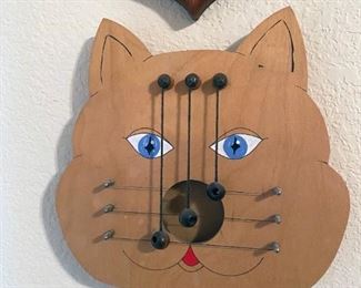 Cat themed door harp