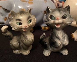 Goebel Gray Cats with Whiskers