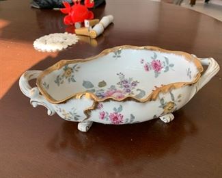 3 Flowered serving bowl