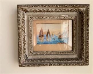 Signed watercolor c1940's