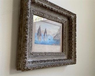 Signed watercolor c1940's