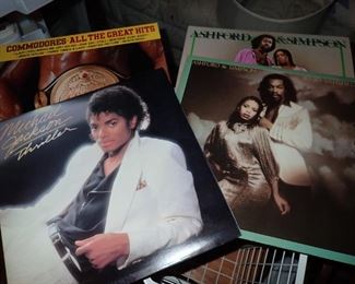 RECORDS LOTS OF RECORDS = MICHEAL JACKSON - ASHFORD & SIMPSON - COMMODORES.