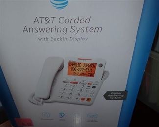 AT & T CORED ANSWERING SYSTEM PHONE