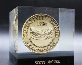 1990 Unocal Science Technology Creativity Award Trophy