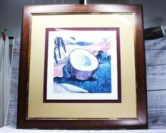 Home Decor Framed Art Coconut by Dexter McGowan