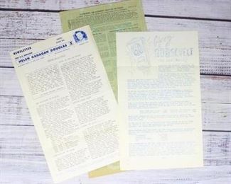 Lot of Retro Vintage Political Clipping Publications and Estimates of Motion Pictures from the 1940s