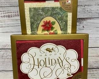 Pair of Unused Christmas Holiday Card Packs