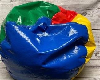 Small Multicolored Vinyl Bean Bag