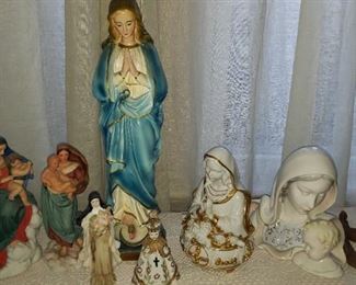 Religious icons Madonna Virgin Mary