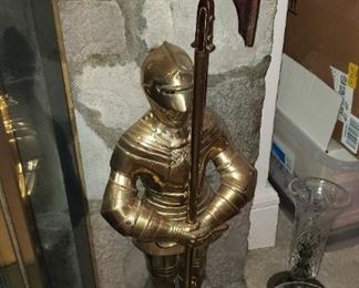 Knight brass Fireplace tools
