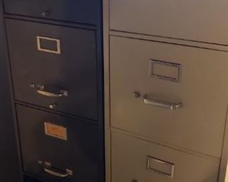 2 Metal File Cabinets